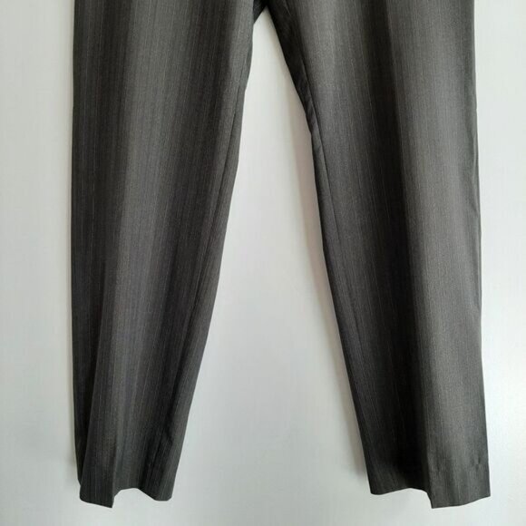 BOSS Hugo Boss Pasolini Movie 100% Wool Pin Stripe Formal Trousers Men's Sz 40 R - Picture 4 of 10